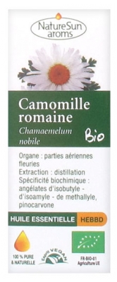 NatureSun Aroms Olio Essenziale di Camomilla Romana (Chamaemelum Nobile) Organico 2 ml