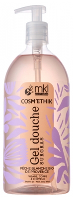 MKL Green Nature Cosm'Ethik Superfatted Shower Gel Organic White Peach of Provence 1L