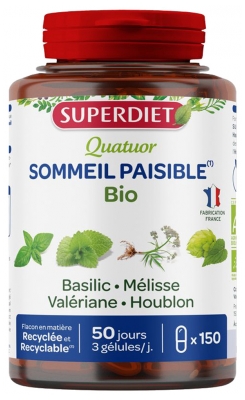 Superdiet Cvartet Roiniță Somn Liniștit Bio 150 Capsule