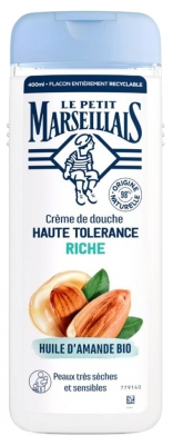 Le Petit Marseillais Krem pod Prysznic o Wysokiej Tolerancji Bogaty w Organiczny Olejek Migdałowy 400 ml