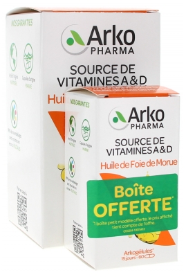 Arkopharma Arkocaps Cod Liver Oil 220 Capsules + 60 Capsules Free