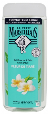 Le Petit Marseillais Gel Douche & Bain Extra Doux Fleur de Tiaré 650 ml