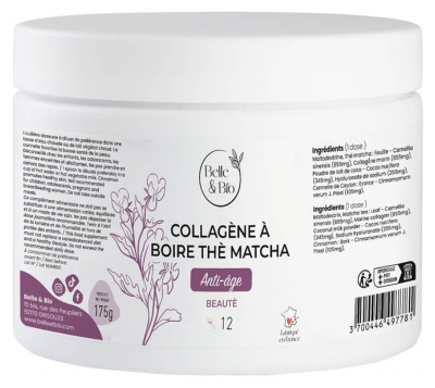Belle & Bio Matcha čaj v prahu s kolagenom 175 g