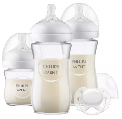 Avent Kit Natural Response Biberones de Vidrio Para Recién Nacidos SCD878/11