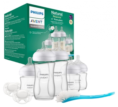 Avent Zestaw Natural Response Szklane Butelki do Karmienia Noworodków SCD879/11