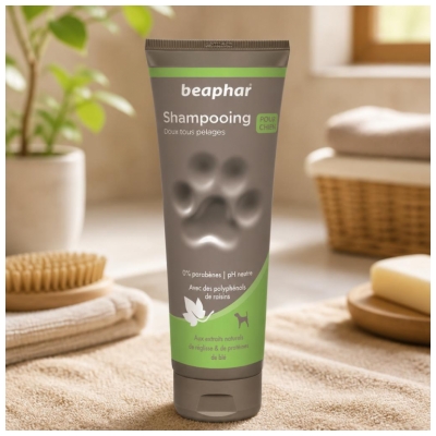 Șampon Delicat Beaphar pentru Câini, Toate Tipurile de Blană, 250 ml