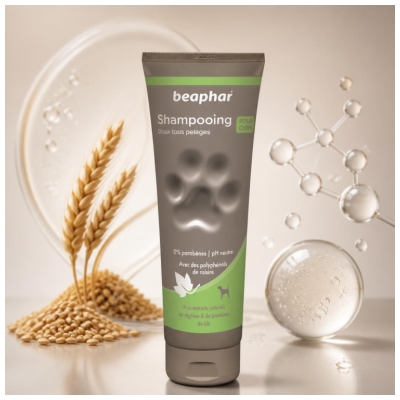 Șampon Delicat Beaphar pentru Câini, Toate Tipurile de Blană, 250 ml