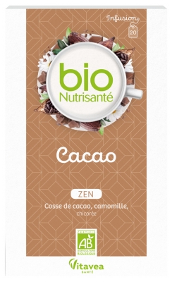 Vitavea Infusión de Cacao Ecológico 20 Bolsitas