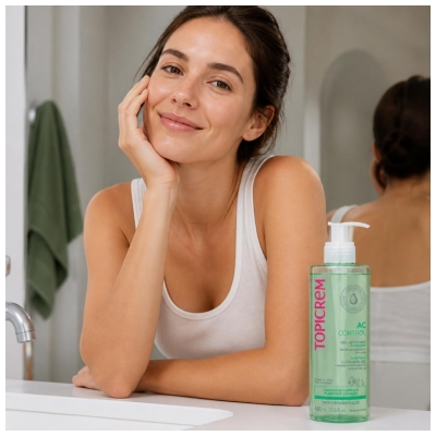 Topicrem AC CONTROL Gel Nettoyant Purifiant 400 ml