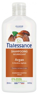 Natessance Shampoing Nourrissant Argan & Kératine Végétale 250 ml