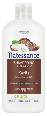 Natessance Champú Crema de Queratina de Karité y Verduras 250 ml