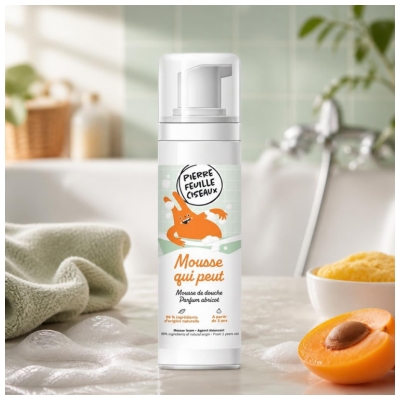 Pierre Feuille Ciseaux Shower Foam - Apricot 150 ml