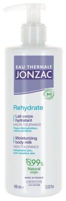 Jonzac terminis vanduo „Rehydrate“ ekologiškas drėkinamasis kūno pienelis 400 ml