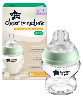 Tommee Tippee Closer to Nature Antykolkowa Szklana Butelka 150 ml od 0 Miesięcy