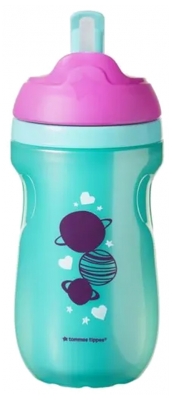 Tommee Tippee Straw Cup Tasse à Paille Isotherme 12 Mois et + 260 ml - Couleur : Vert
