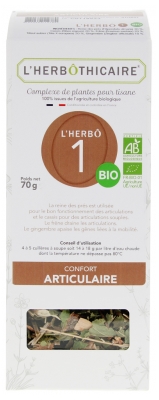 L'Herbôthicaire L'Herbô 1 Complesso di Erbe per il Benessere Articolare per Tisane Bio 70 g