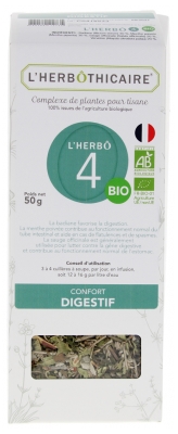 Herbôthicaire L'Herbô 4 Prebavni Udobje Mešanica Zelišč za Bio Čaj 50 g