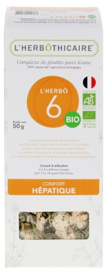 Herbôthicaire L'Herbô 6 Za Jetra Kompleks Zeliščni Čaj Bio 50 g