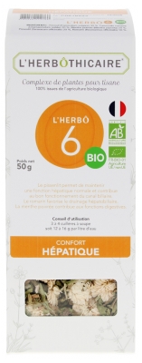 L'Herbôthicaire L'Herbô 6 Confort Hépatique Complexe de Plantes pour Tisane Bio 50 g