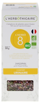 L'Herbôthicaire L'Herbô 8 Complesso di Erbe per il Benessere Delle vie Urinarie Tisana Biologica 50 g