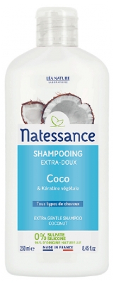 Natessance Shampoing Coco et Kératine Végétale 250 ml