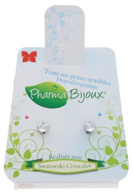 Pharma Bijoux Pendientes de Cristal Xirius Hipoalergénico de 4,1 mm