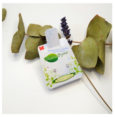 Pharma Bijoux Hypoallergeen Xirius Kristal 3,3 mm Oorbellen