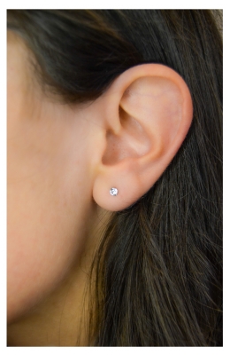 Pharma Bijoux Pendientes de Cristal Xirius Hipoalergénico de 3,3 mm