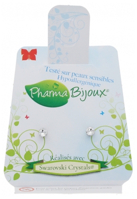 Pharma Bijoux Pendientes de Cristal Xirius Hipoalergénico de 3,3 mm