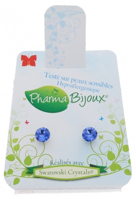 Pharma Bijoux Boucles d'Oreilles Hypoallergéniques Xirius Saphir 5,3 mm