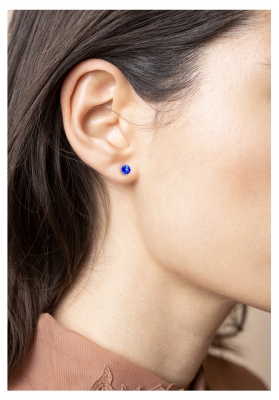 Pharma Bijoux Pendientes de Zafiro Xirius Hipoalergénico 5,3 mm