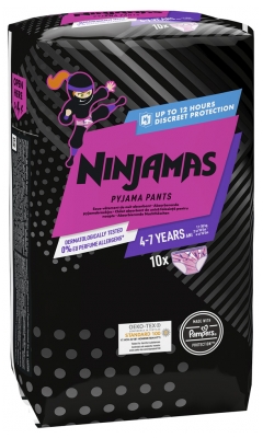 Pampers Ninjamas Absorbent Underwear Girl 4-7 Years (17-30 kg) 10 Units
