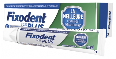 Fixodent Pro Plus The Best Antibacterial Technology 40 g