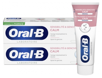 Oral-B Dentifrice Sensibilité & Gencives CALM Lot de 2 x 75 ml
