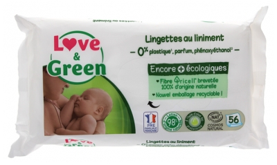 Love & Green Pflegetücher mit Liniment 56 Pflegetücher