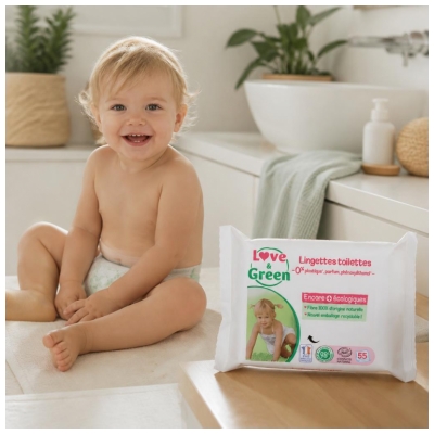 Love & Green Toiletdoekjes 55 Doekjes