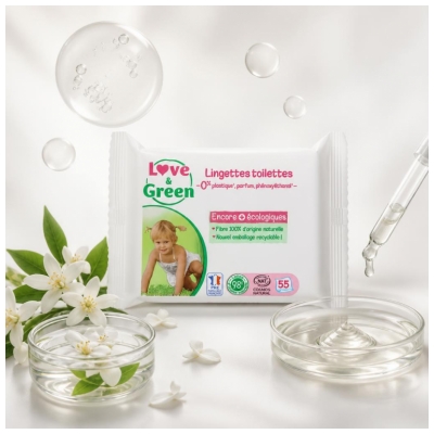 Love & Green Toiletdoekjes 55 Doekjes