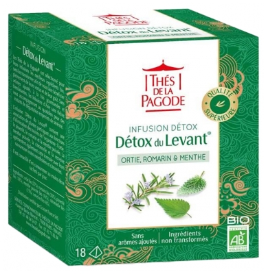 Ceaiurile Pagode Infuzie Detox Levant Bio 18 Plicuri