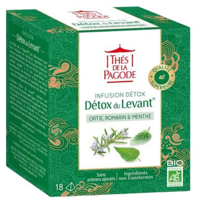 Herbaty Pagoda Infusion Détox du Levant Bio 18 Saszetek