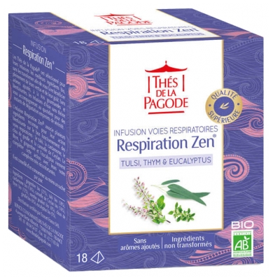 Thés de la Pagode Infusion Respiration Zen Bio 18 Sachets