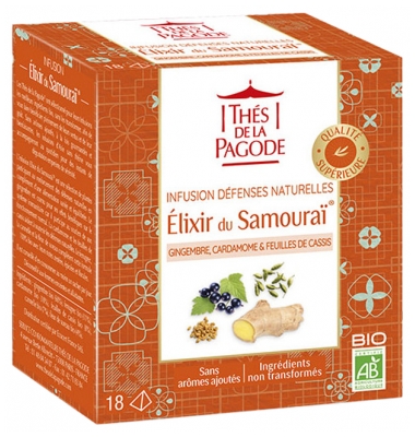 Thés de la Pagode Samourai Elixir Infusion Organic 18 Sachets