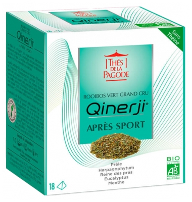 Chás da Pagoda Rooibos Verde Qinerji Pós-Treino Bio 18 Sachês
