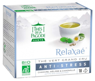 Thés de la Pagode Relaxaé Green Tea Grand Cru Anti-Stress Organic 18 Sachets