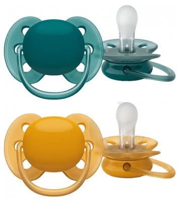 Avent 2 Ultra Soft 2 Chupetes Ortodoncia Silicona 6-18 Meses
