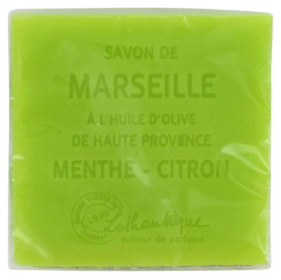 Lothantique Jabón de Marsella Perfumado 100 g - Olor: Menta-Limón