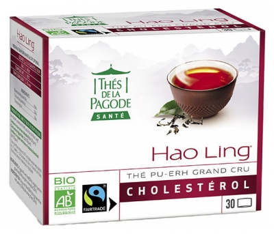 Herbaty Pagoda Hao Ling Grand Cru Cholesterol Pu-Erh Tea Organic 30 Saszetek