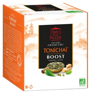 Thés de la Pagode Tonichaï Green Tea Grand Cru Boost Organic 18 Sachets