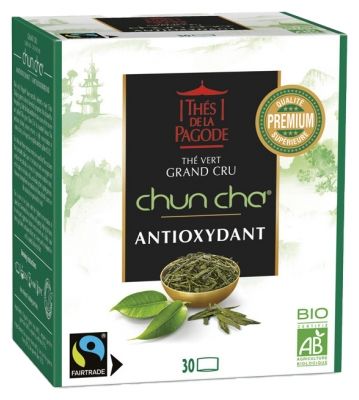 Herbaty Pagoda Chun Cha Organic Green Tea Grand Cru Antioxidant 30 Saszetek