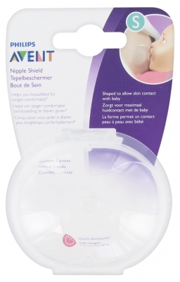 Avent 2 Nipple Shields - Size: Size S: 15mm