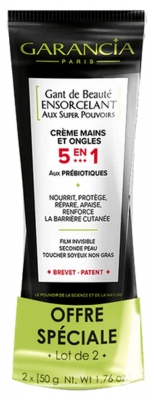 Garancia Gant de Beauté Ensorcelant Crème Mains et Ongles 5en1 Lot de 2 x 50 g